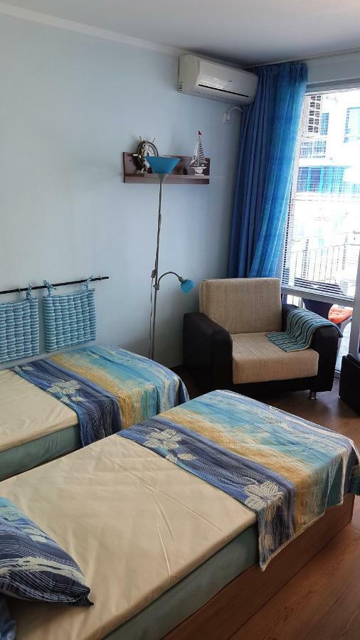 Blue Bay Sea View Apartment Pomorie Bagian luar foto